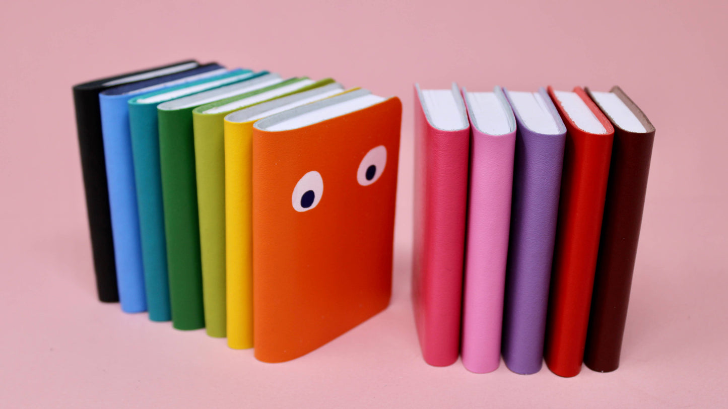 Googly Eye Mini Leather Notebook