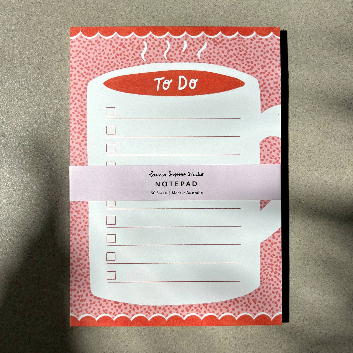 Coffee To Do List A5 Notepad - Illustrated Agenda Planner