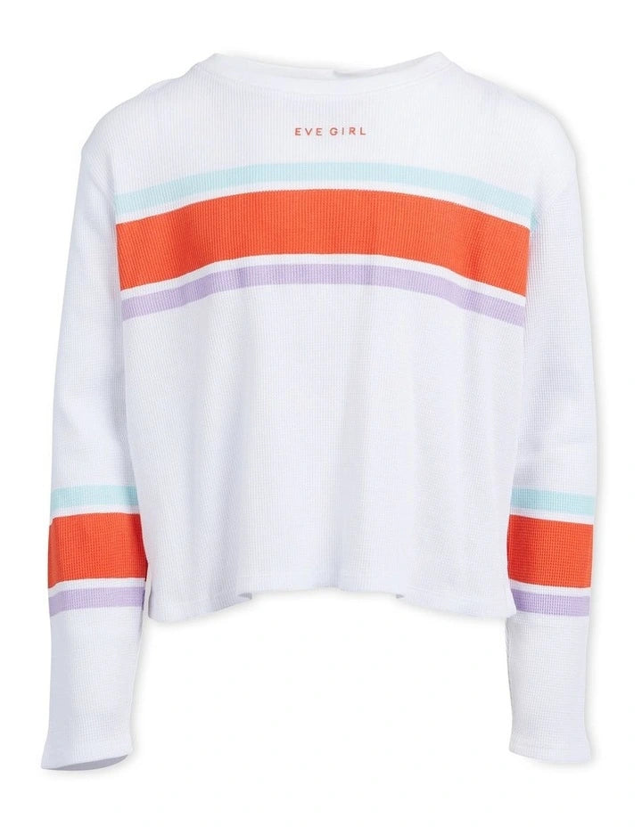 Florence Long Sleeve Waffle Tee (8-14y)