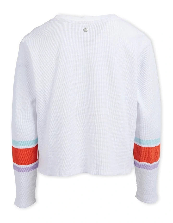 Florence Long Sleeve Waffle Tee (8-14y)