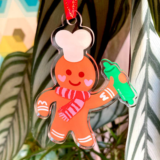 Gingerbread Chef Christmas Ornaments