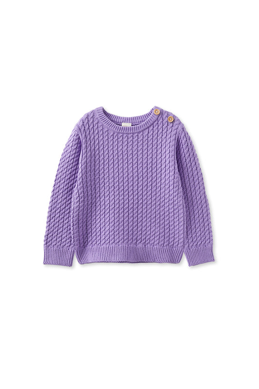 Lilac Cable Knit Jumper