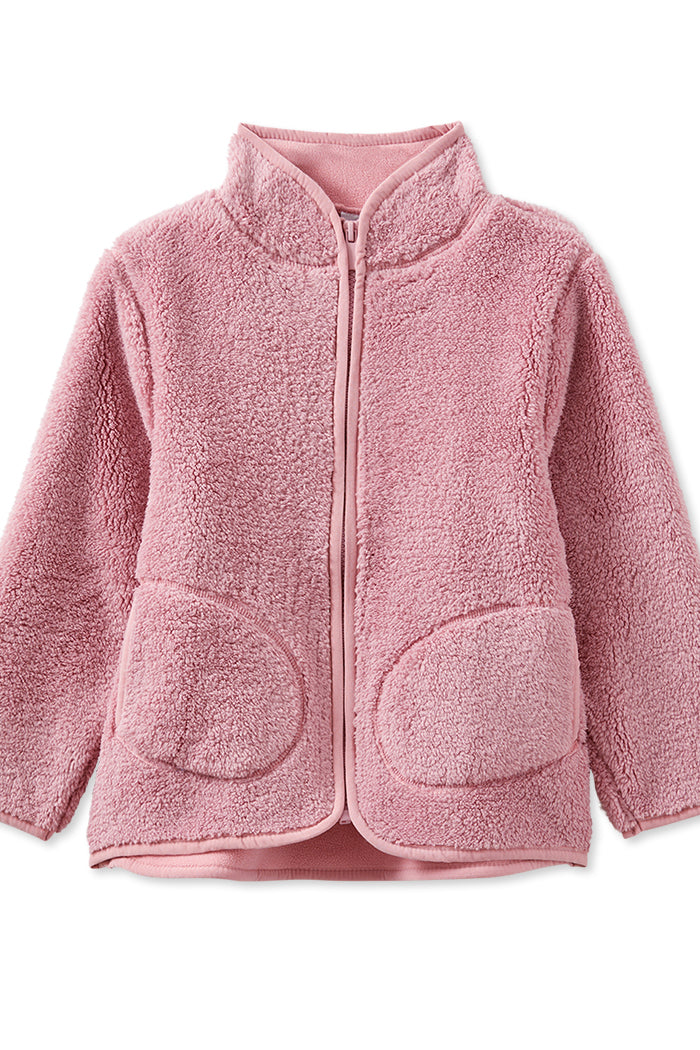 Rose Sherpa Baby Jacket