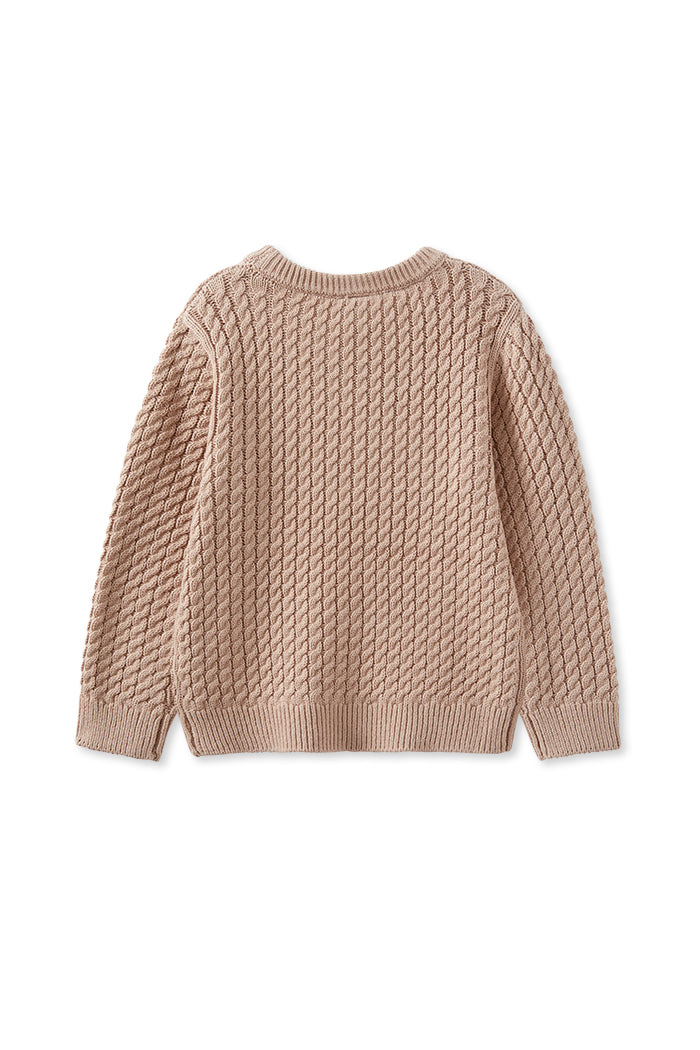 Mocha Cable Knit Jumper