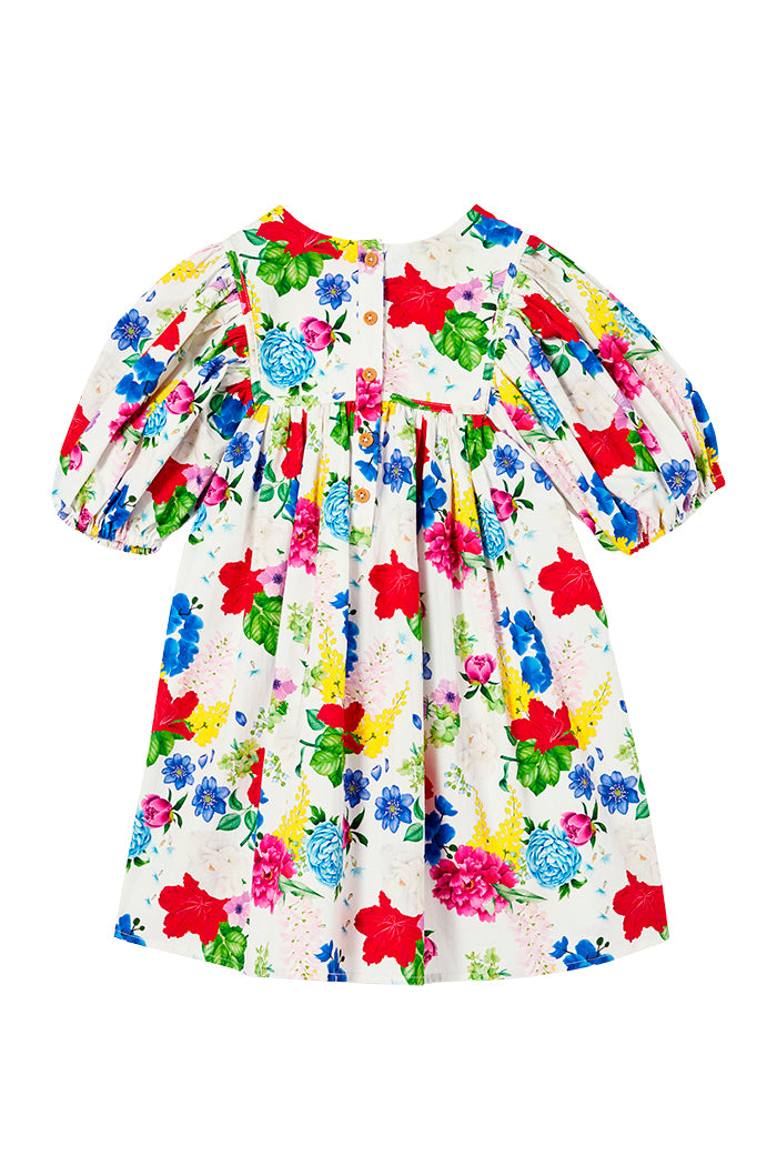 Hibiscus Poplin Dress - Lucky Last! (Size 4)