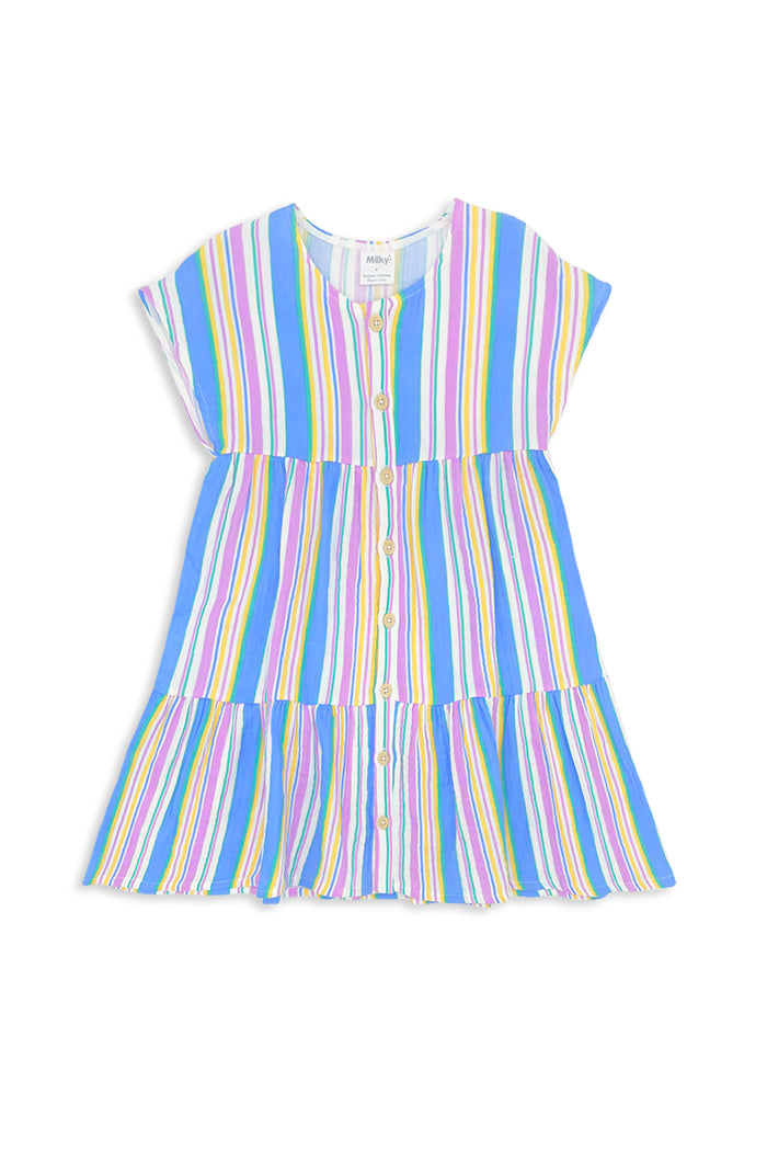 Crinkle Stripe Dress