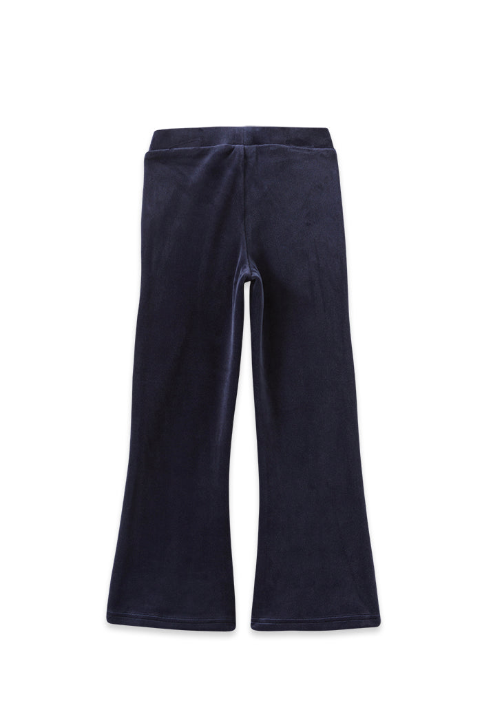 Navy Velour Flares