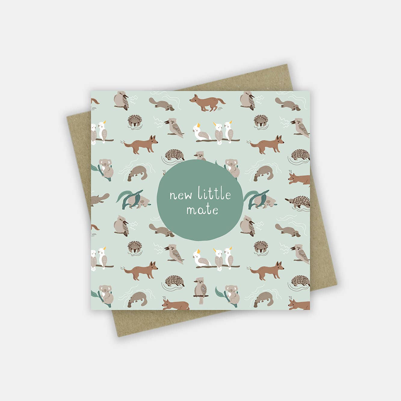 Aussie Outback New Baby Boy Card