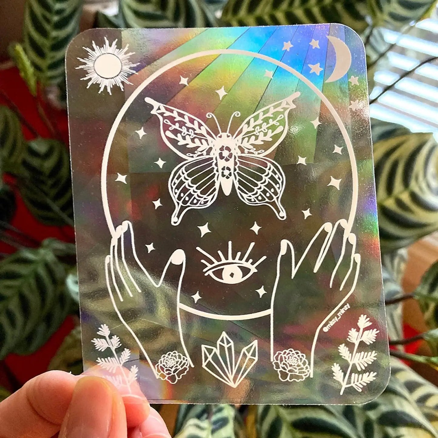 SUNCATCHER Sun and Moon | Rainbow Suncatcher