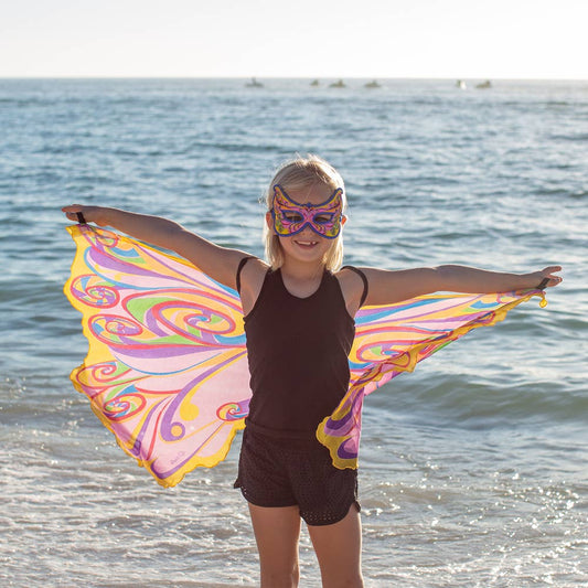 Fairy Rainbow Wings + Mask