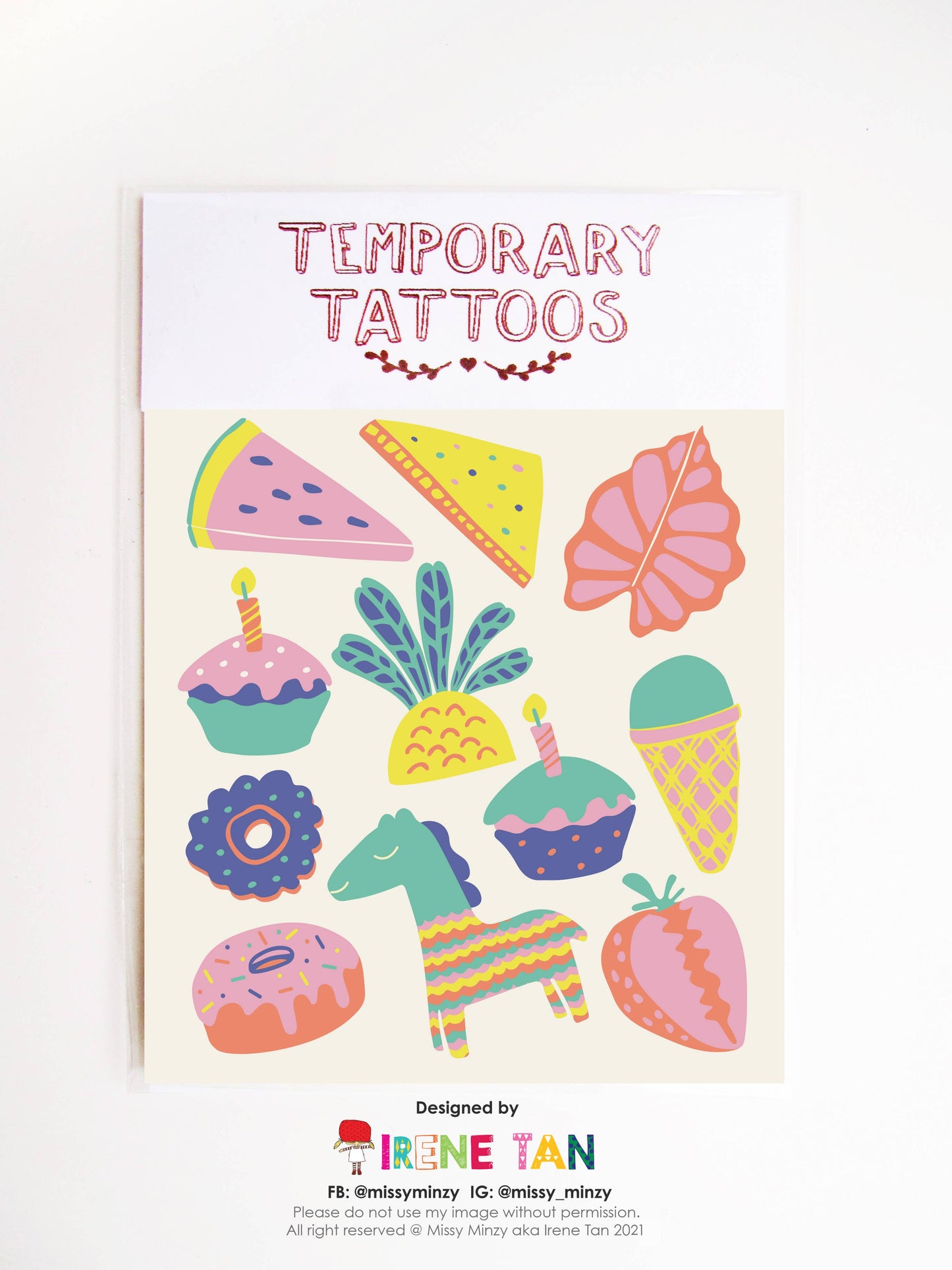 Birthday Party Temporary Tattoos