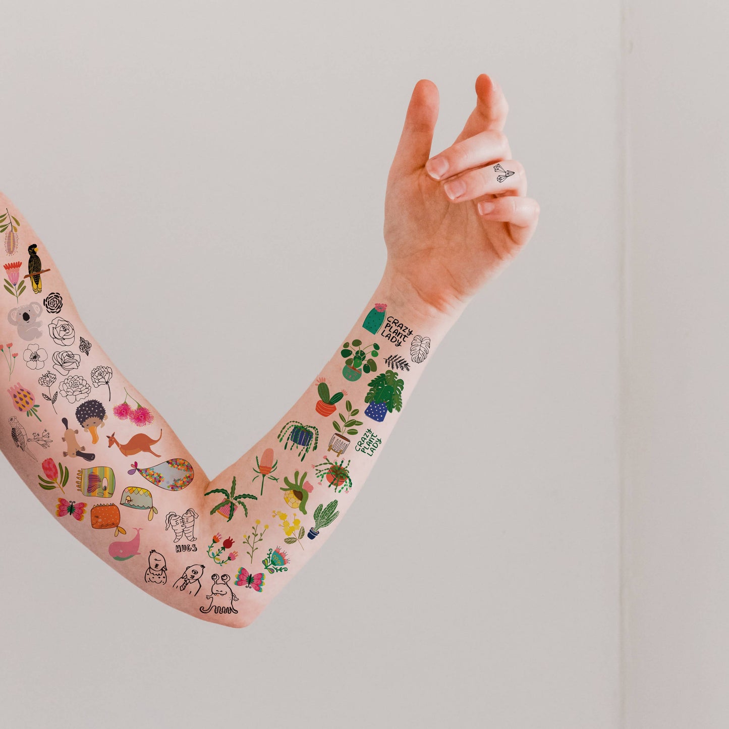 Flower Garden Temporary Tattoos