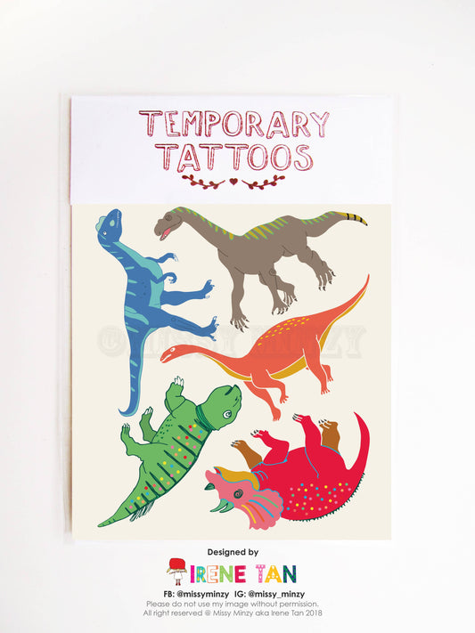 Dinosaur 2 Temporary Tattoos