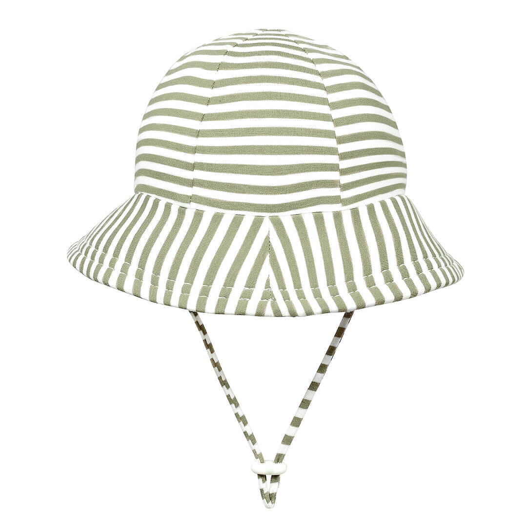 Toddler Bucket Sun Hat - Khaki Stripe