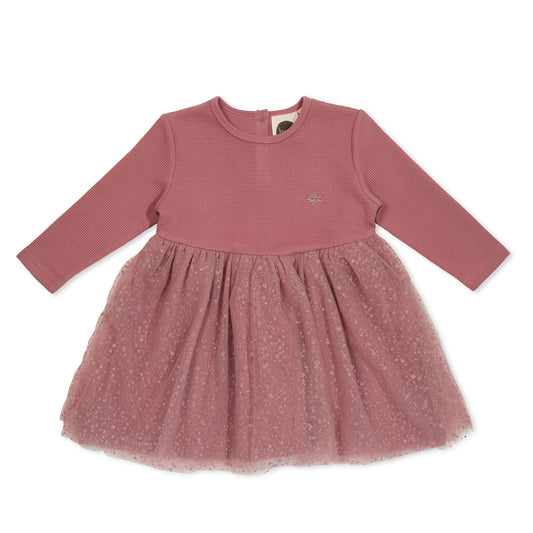 Berry Waffle Tutu Dress