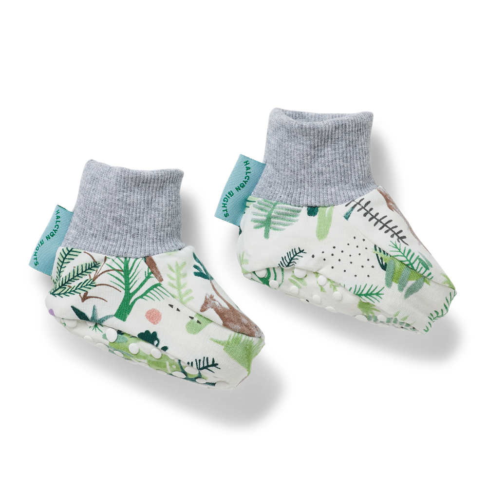 Fern Gully Baby Booties