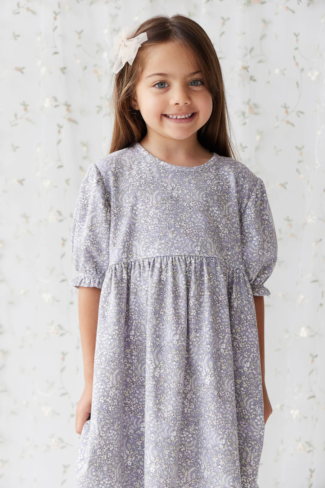 Organic Cotton Penny Dress - April Lilac