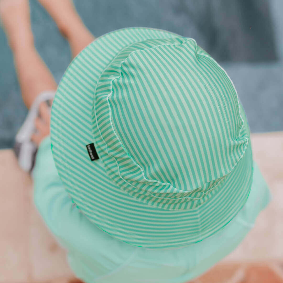 Kids Classic Swim Bucket Beach Hat - Andie Stripe