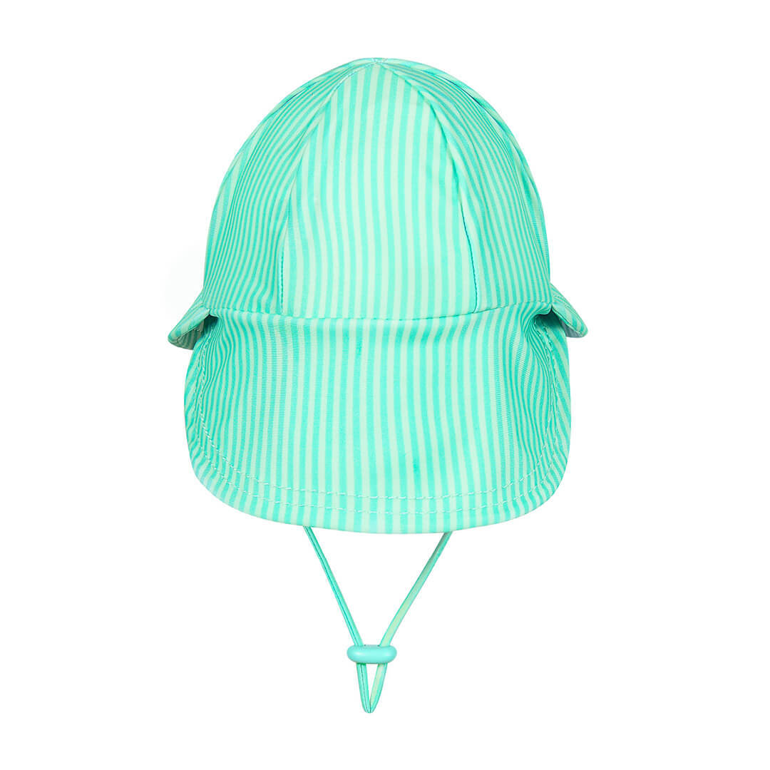 Kids Swim Legionnaire Flap Beach Hat - Andie Stripe