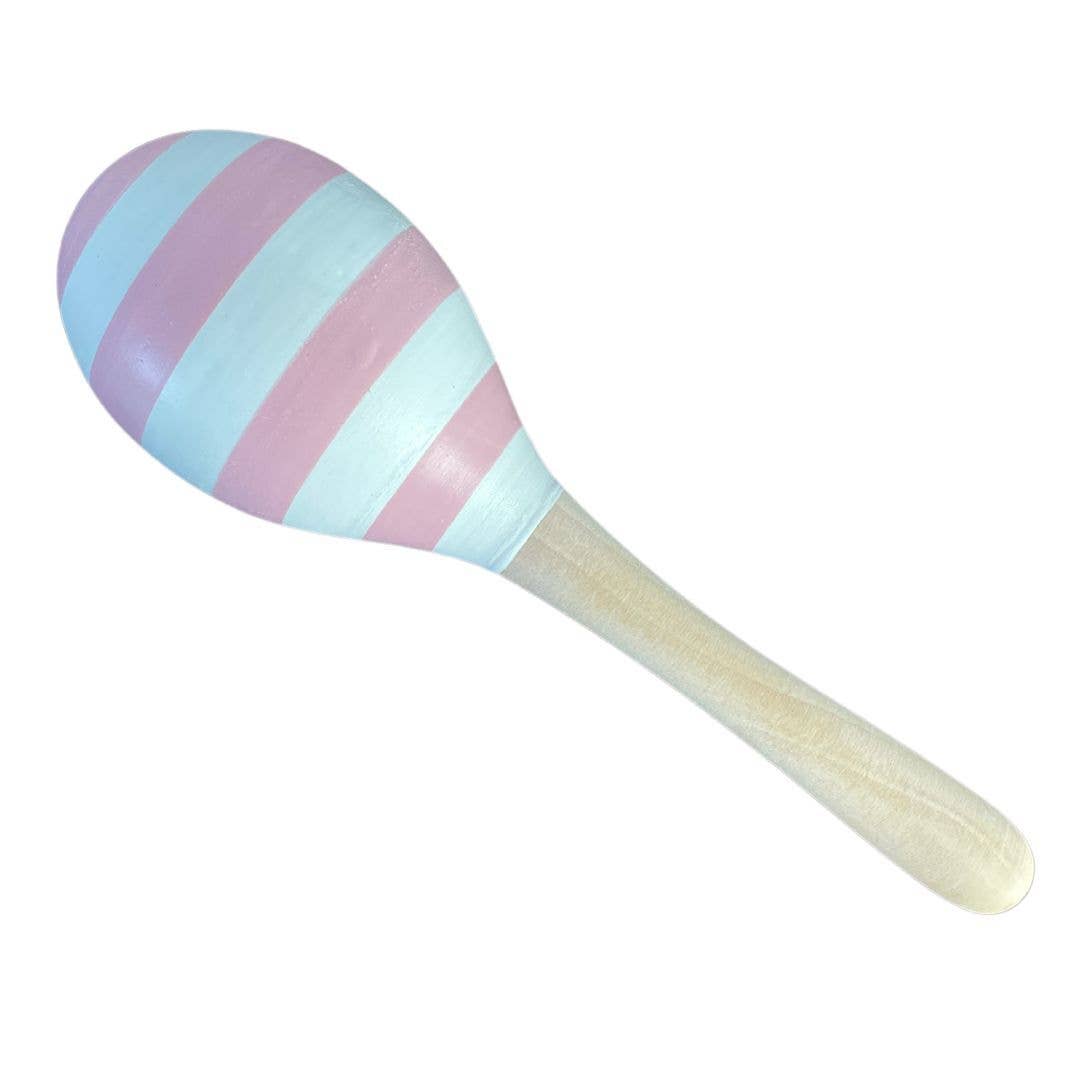 Pink Stripe Maraca