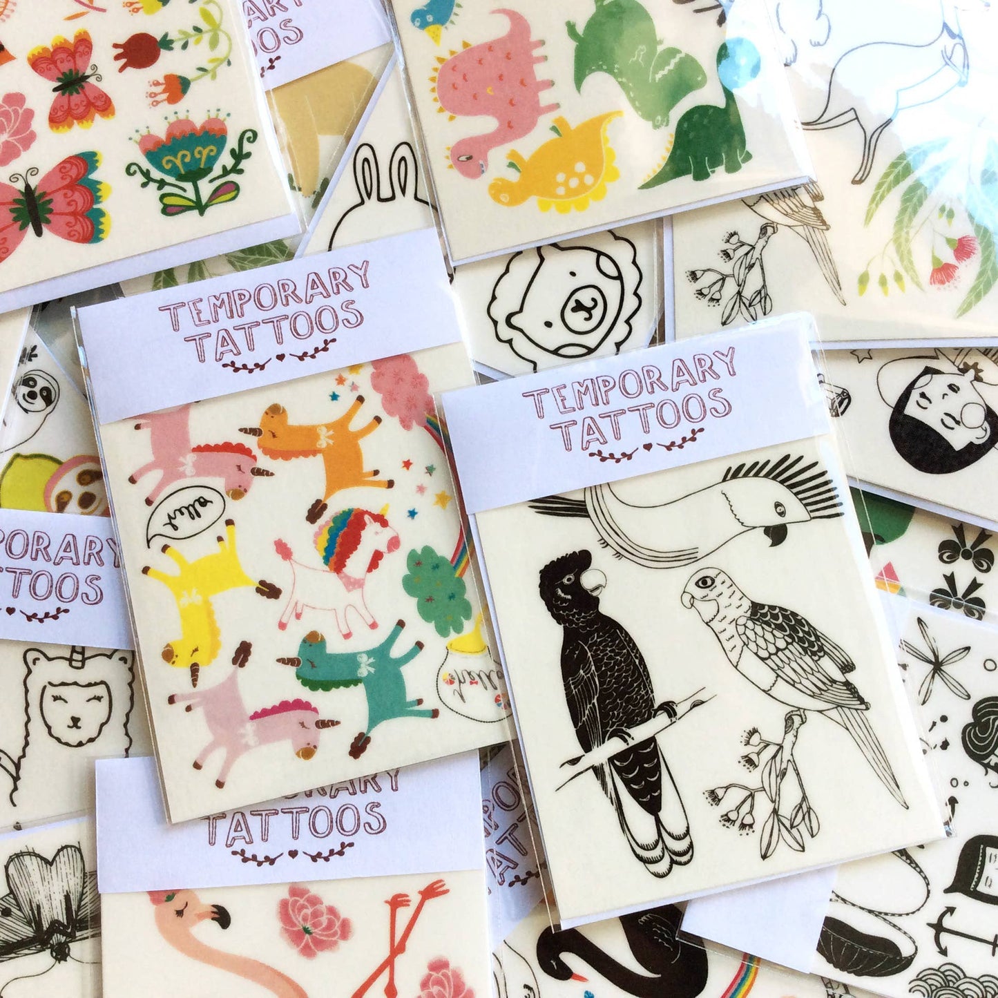 Flower Garden Temporary Tattoos