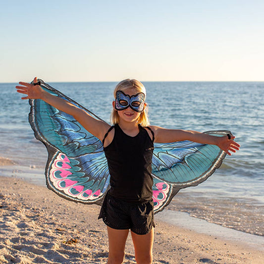 Karner Blue Butterfly Wings + Mask