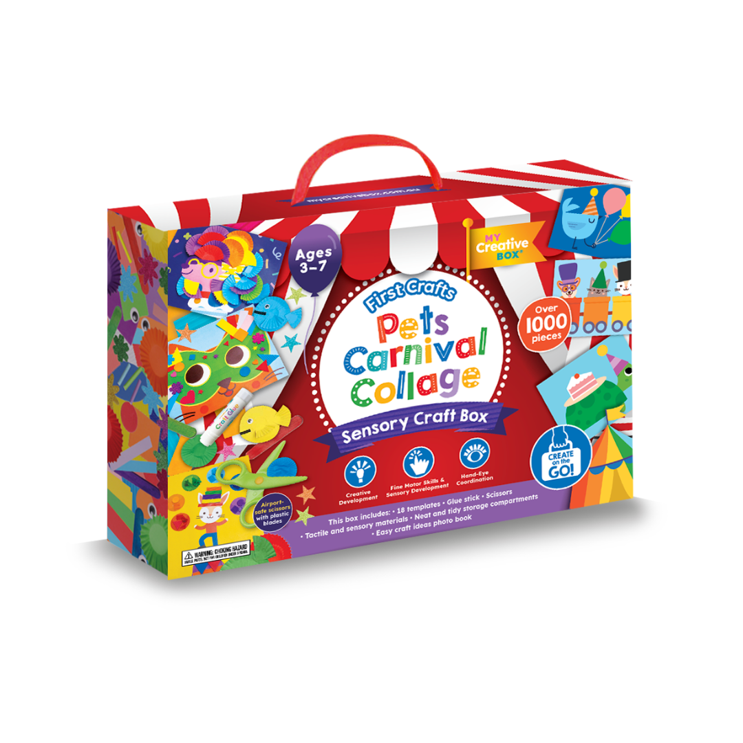 First Crafts Pets Carnival Collage Sensory Craft Box