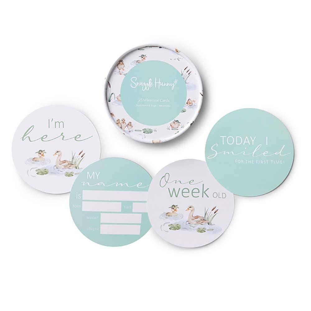 Duck Pond & Sage Reversible Milestone Cards