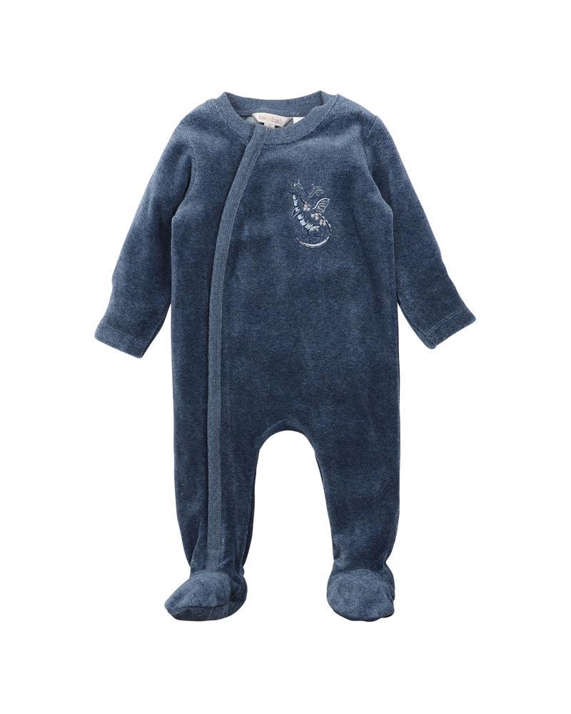 Dragon Velour LS Zip Onesie