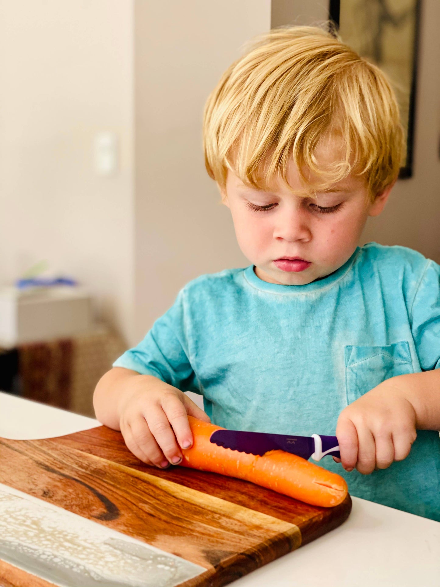 Purple KiddiKutter Child Safe Knife