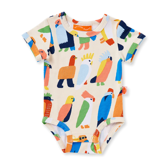 Flamin' Galahs Short Sleeve Bodysuit