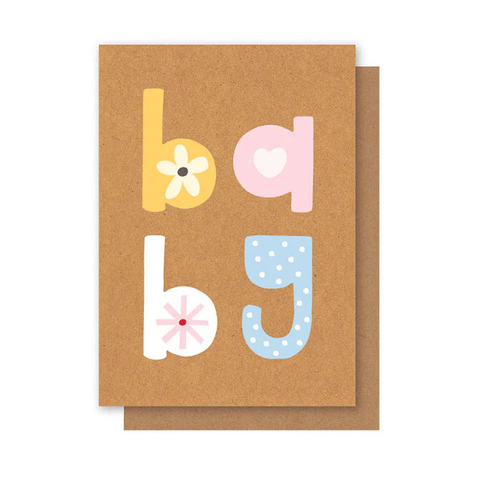 Pastel Baby Card