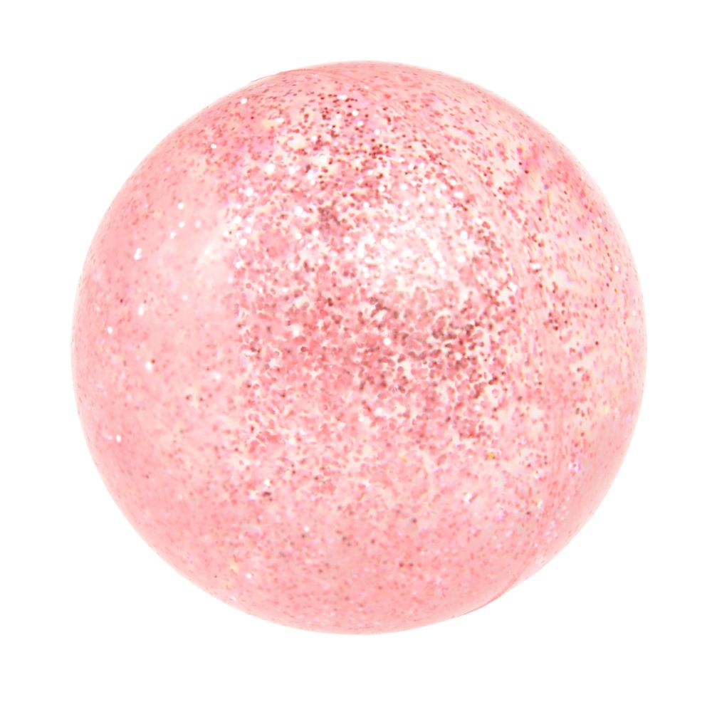 Pink Cat Glitter Bouncy Ball