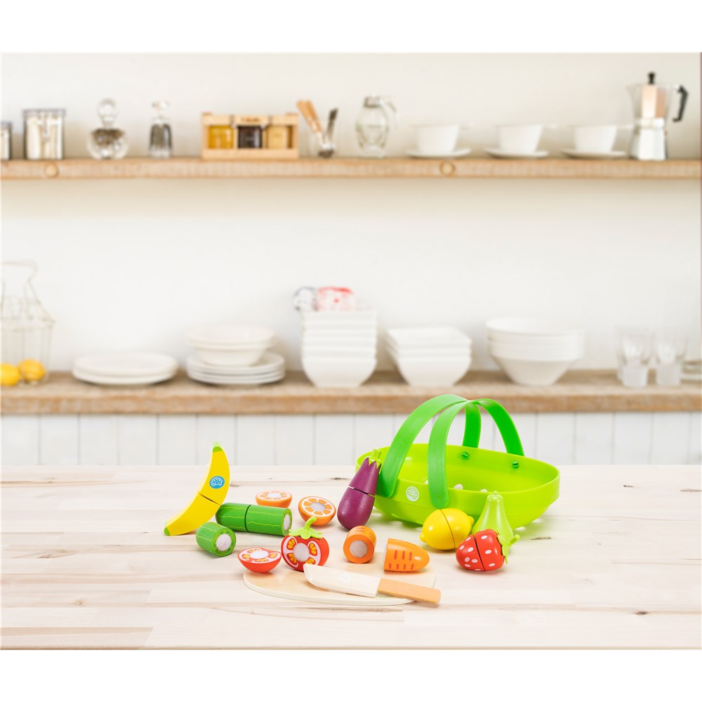 Pretendables Fruit & Veggie Basket Set