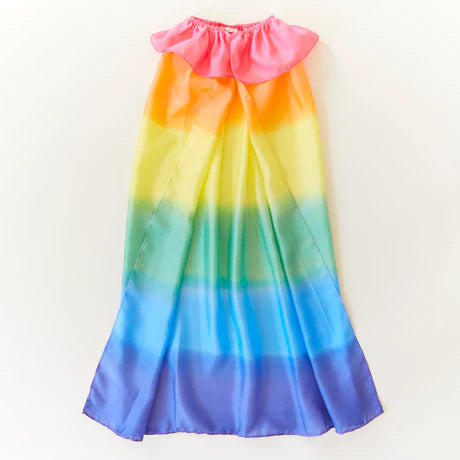 Rainbow Silk Cape