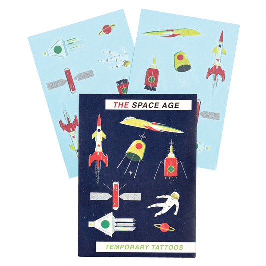 Space Age Temporary Tattoos