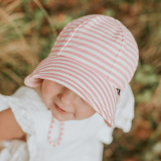 Toddler Bucket Sun Hat - Pink Stripe