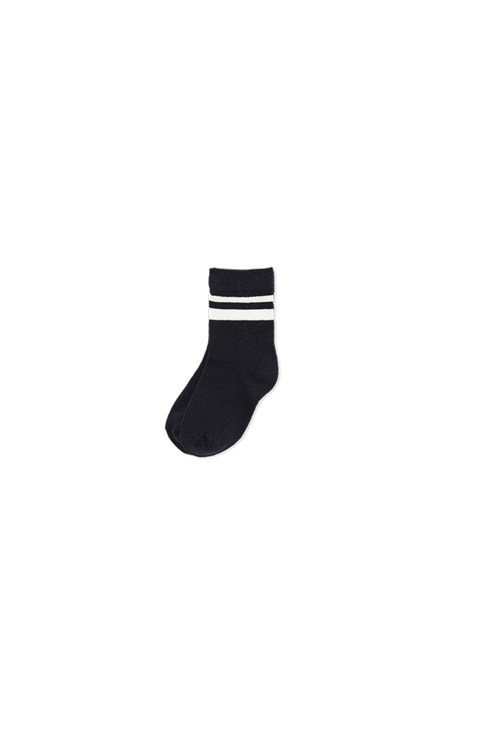 Baby Navy Stripe Socks - Lucky Last! (Size 1-2y)