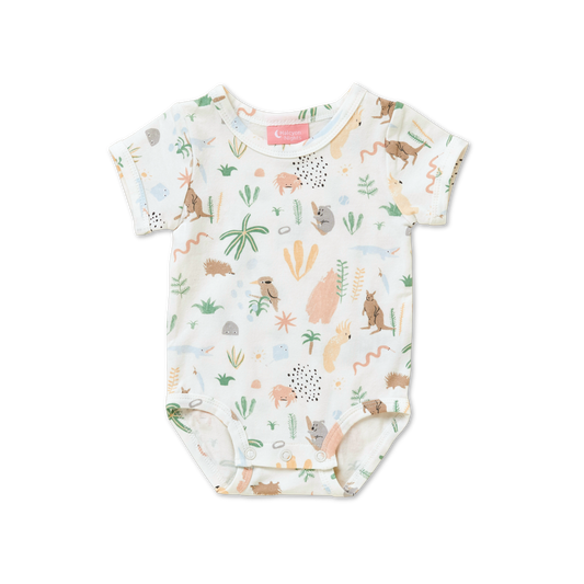 Outback Dreamers Short Sleeve Bodysuit - Lucky Last! (Size NB/0000)